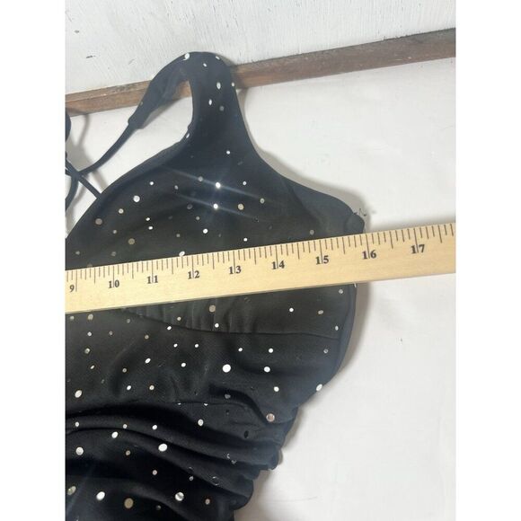 Y2K Babydoll halter Dress Small Whimsigoth Fairy Grunge Sparkly Vtg.    Mm - Picture 7 of 7